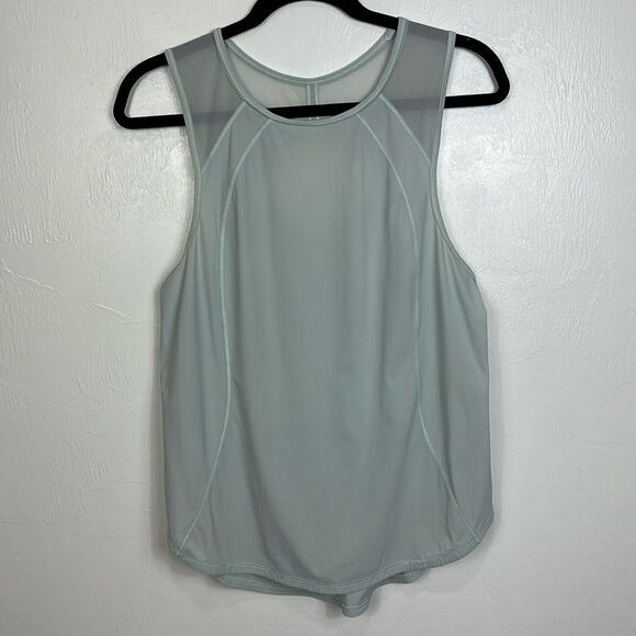 Lululemon Sculpt Running Round Neck Tank Top In Blue Cast Size 6 - Picture 3 of 8